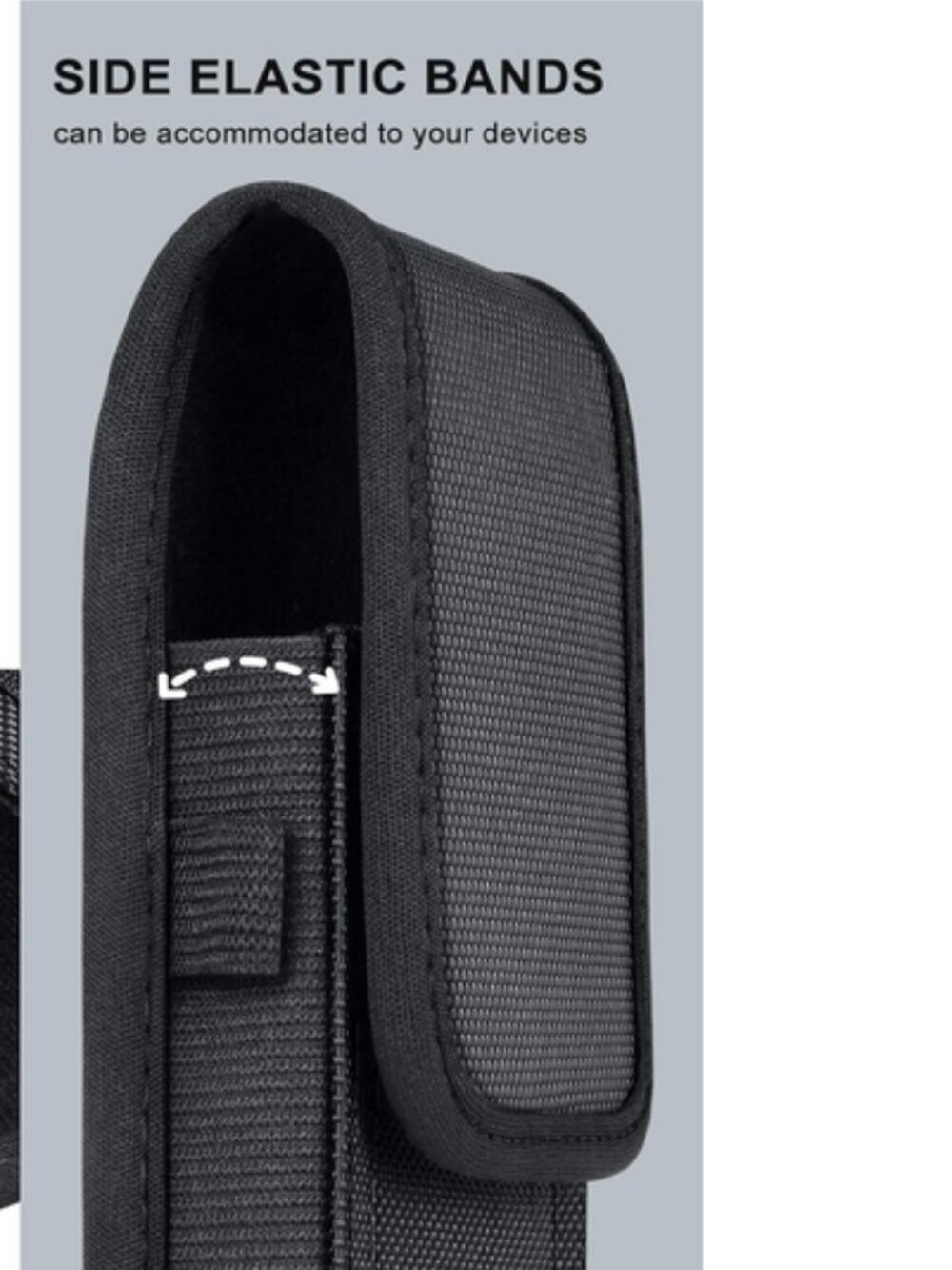 📱Cell Phone Pouch Black Nylon Holster Case Compatible w/Samsung Galaxy NWOT📱 - Picture 12 of 16